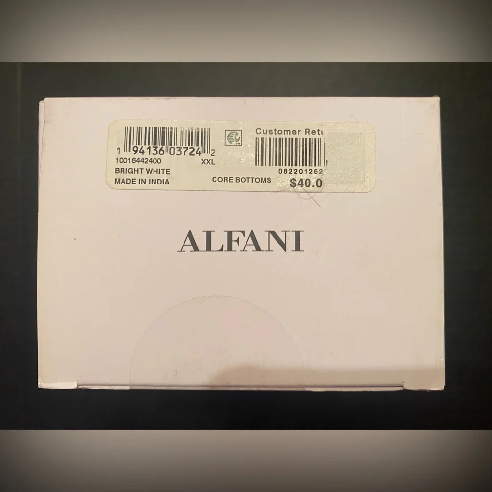 Alfani Men’s 4 Pack Briefs in White Size XXL 41-43‎ NWT
